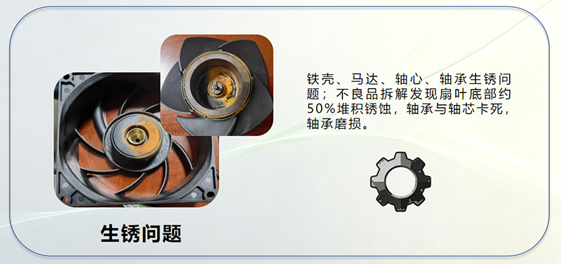 儲能行業(yè)散熱風(fēng)扇生銹問題